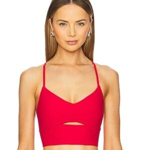 ALO Yoga Bold Red Highlight Bra Tank